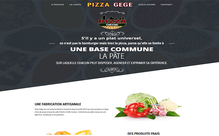 Création d'un site web responsive pour une pizzéria